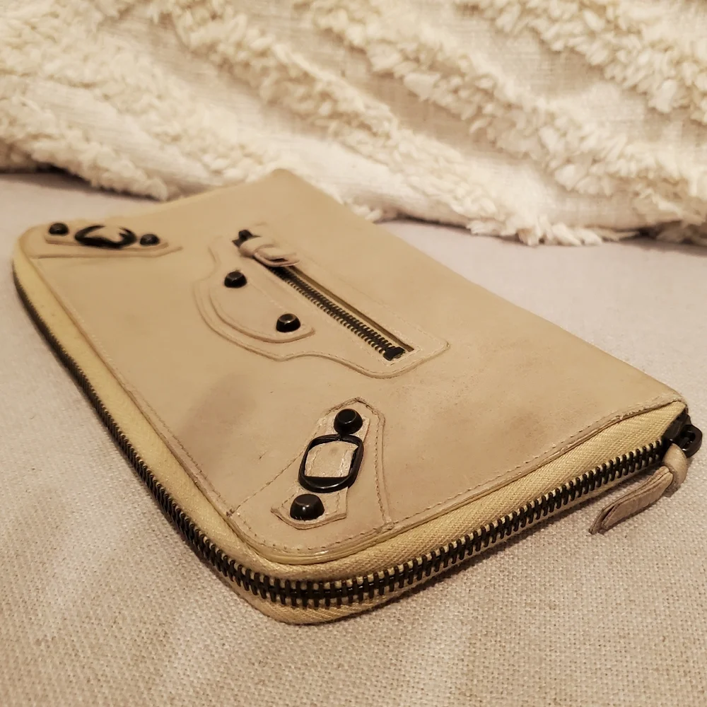 Balenciaga Long Tan Leather Wallet - Picture 12 of 15